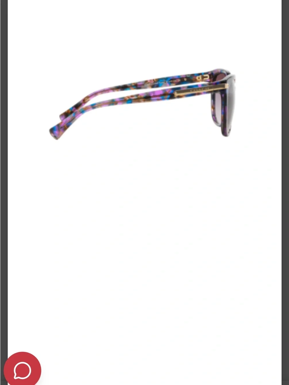 Coach Multicolor Purple Cat-Eye Sunglasses